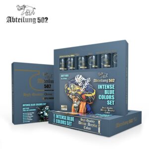 Abteilung 502 - High Quality Dense Acrylic Color - Intense Blue Colors Set ABT1168